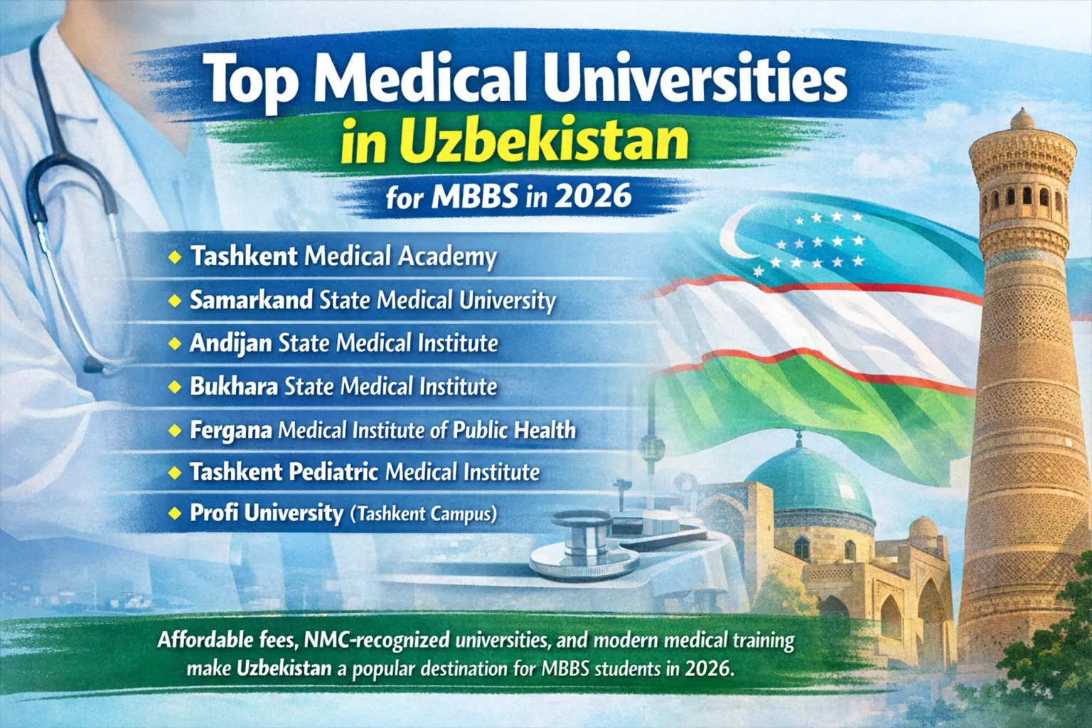 Top Medical Universities in Uzbekistan for MBBS in 2026